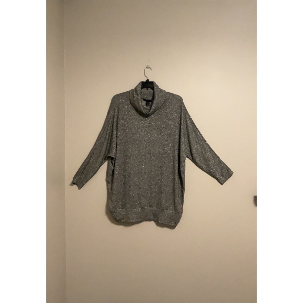 LANE BRYANT DOLMAN COWL NECK SPARKLE METALLIC SWEATER‎ 26/28